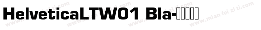 HelveticaLTW01 Bla字体转换